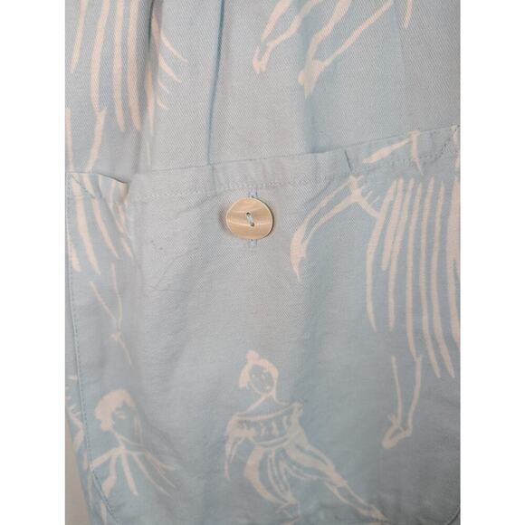 My Little Belleville Alta Ice Blue Jumpsuit Boilersuit Dungaree Artsy Large - Picture 7 of 16